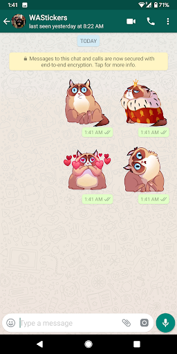 Cat stickers for WhatsApp Screen 2