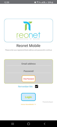 Android application Reonet Mobile screenshort