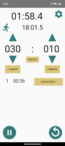 Android application Quadball Timer screenshort