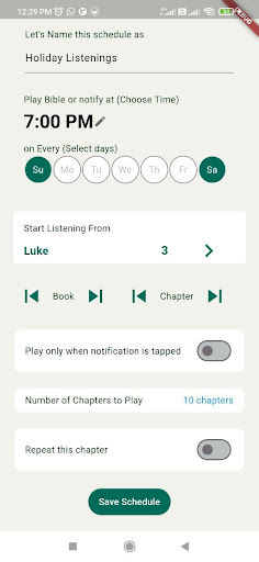 Vox Divina Bible Alarm Screen 2