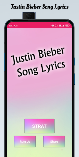 Justin Bieber Song Lyrics Screen 2