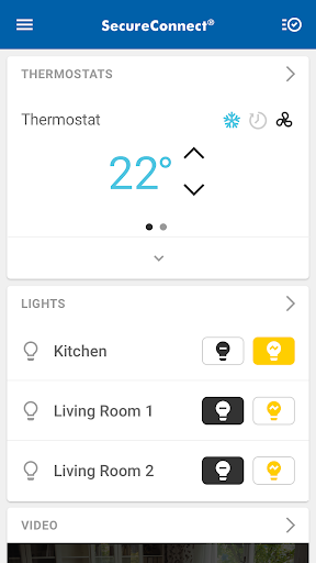 Android application SecureConnect screenshort