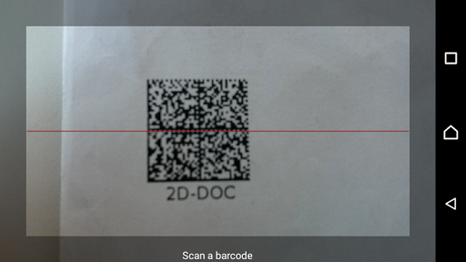 2D-Doc Reader Screen 2