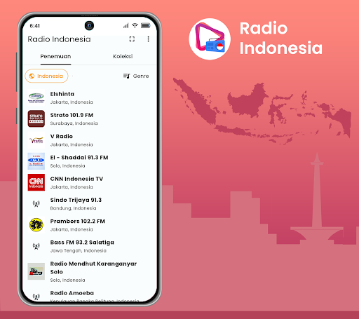 Android application Radio Indonesia screenshort