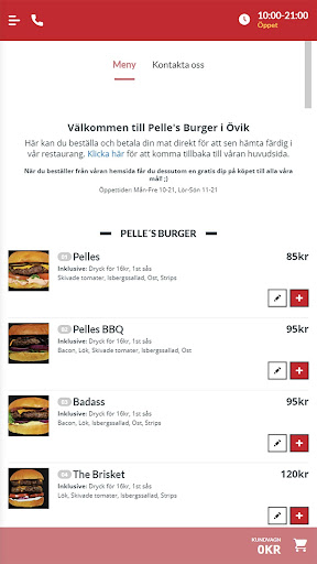Pelles Burgare Örnsköldsvik Screen 3