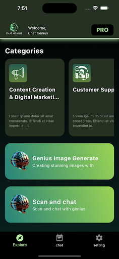 Android application Chat Genius Pro screenshort