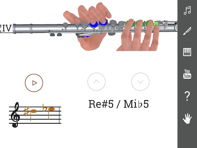 Captura 9 3D Flute Fingering Chart - How To Play the Flute android
