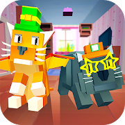 My Blocky Cat: Virtual Pet - try animal care game! 1.0 Icon