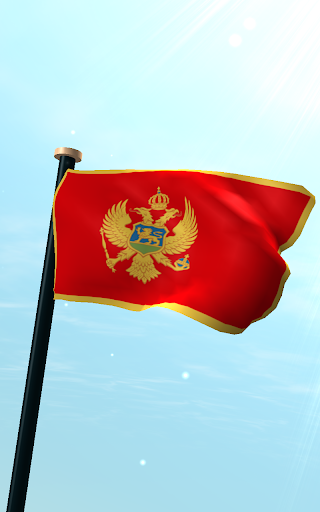 Montenegro Flag 3D Free