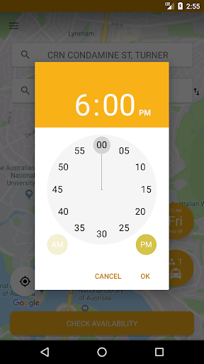 ACT Cabs – Book & Track Screen 3
