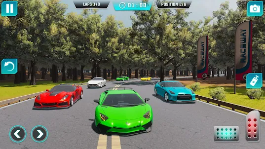 Race car driving simulator 3D