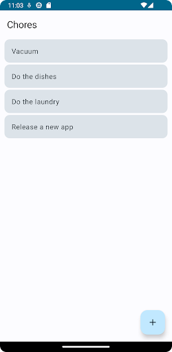 Android application SimpleChores screenshort