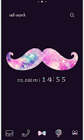 screenshot of wallpaper-Moustache Universe-