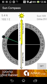 Sun Compass with Qibla angle - Apps on Google Play