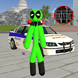 Green Pool Stickman Rope Hero Gangstar Crime icon