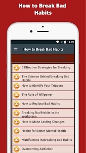 How to Break Bad Habits