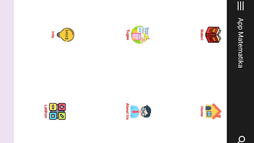 Android application APP MATEMATIKA screenshort