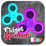 Fidget Hand Spiner Neon icon