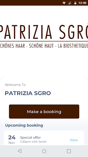 Android application PATRIZIA SGRO screenshort