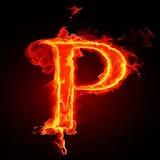 3D burning P code icon