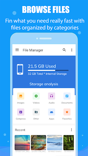 File Manager, Files Secure Screenshot 1 - AppWisp.com