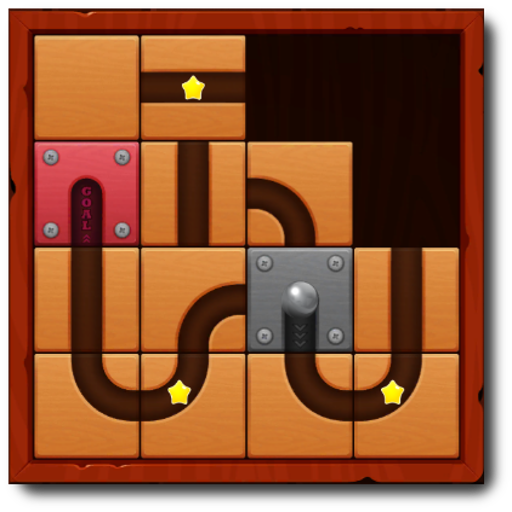 Roll Path Puzzle : Unroll Ball logo