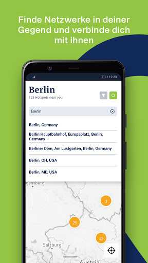 Android application freenet Hotspots screenshort