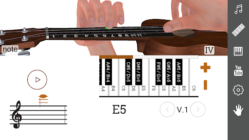 3D Ukulele Notes - How To Play Screen 3