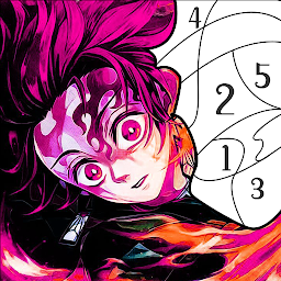 Demon Slayer Color by Number Mod Apk