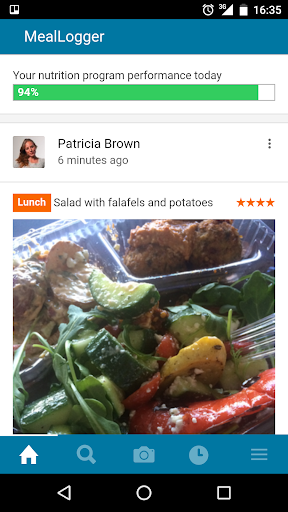 Android application MealLogger-Photo Food Journal screenshort