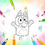 Cover Image of 下载 Bluey Coloring Book 6 APK