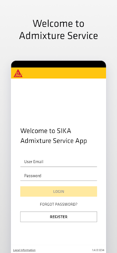 Android application Sika Admixture Service screenshort