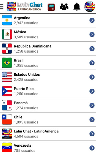 Android application Latin Chat screenshort