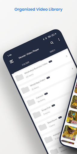 Android application Mosaic Video Player screenshort