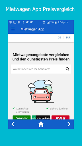 Mietwagen App