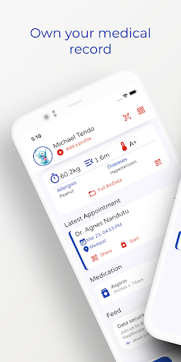 Android application Mage — Own your medical record screenshort