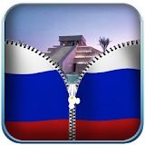 Russian Flag Zip Screen Lock icon