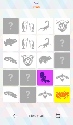 Find pair. Improve your memory Screen 3