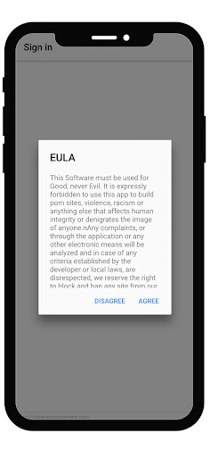 Android application Observing Movement screenshort