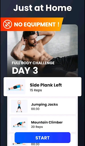 Home Workout - No Equipment Screen 2