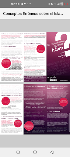 Android application Concepto Errôneo sobre elIslam screenshort