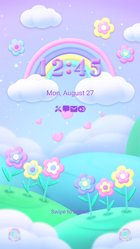 Pastel Spring Flower-Wallpaper Screen 2