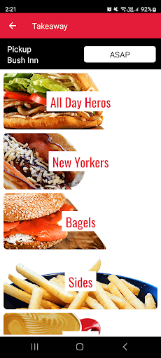 Android application New York Deli Online Ordering screenshort