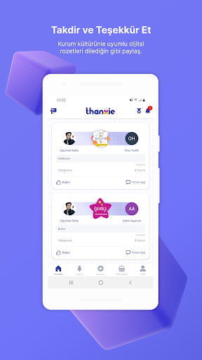 Android application Thanxie screenshort
