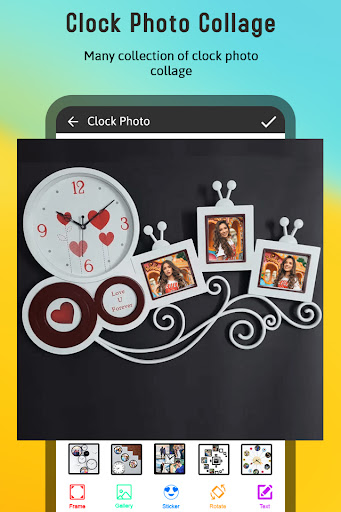 Clock Photo Collage Screen 3