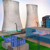 Thermal Power Station 3D icon
