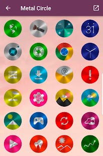 Metal Circle - Icon Pack Skjermbilde