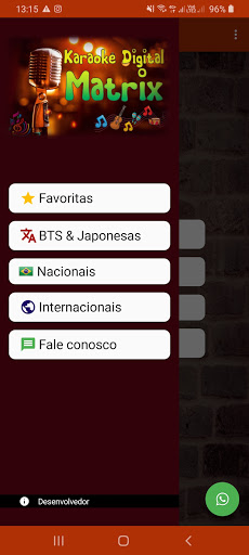 Android application Karaokê Matrix RPS screenshort