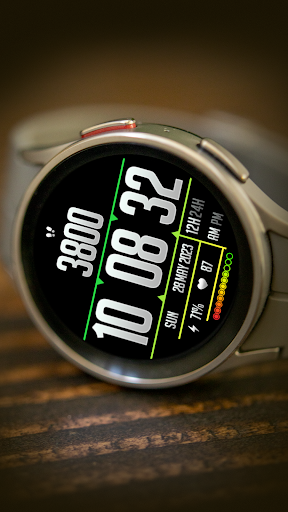 MJ084 Digital Watch Face Screen 2