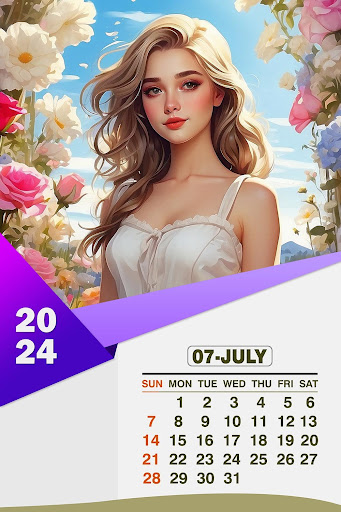 Calendar 2024 Photo Frames Screen 3
